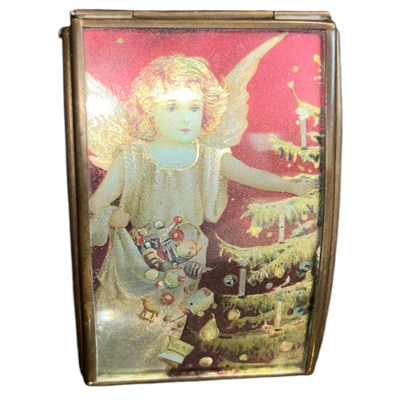Vintage Via Vermont Christmas Handcrafted Angel Trinket box - Picture 2 of 13